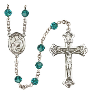Sterling Silver 6mm Saint Agnes of Rome  Engraved Catholic Rosaries