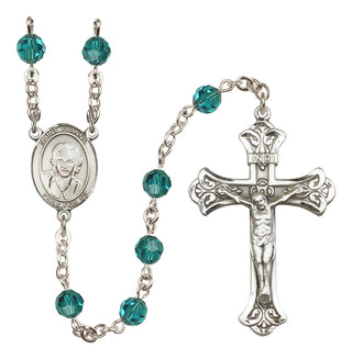 Sterling Silver 6mm Saint Gianna Beretta Molla  Engraved Catholic Rosaries