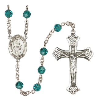 Sterling Silver 6mm Saint John Chrysostom  Engraved Catholic Rosaries