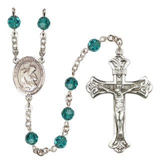 Sterling Silver 6mm Blessed Herman the Cripple  Engraved Catholic Rosaries