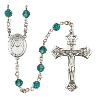 Sterling Silver 6mm Saint Alphonsa of India  Engraved Catholic Rosaries
