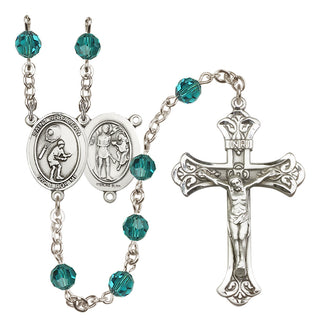 Sterling Silver 6mm Saint Sebastian / Tennis Rosary