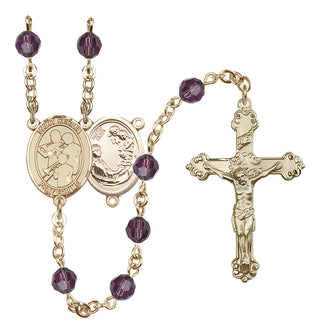 14kt Gold Filled 6mm Saint Cecilia / Marching Band Rosary