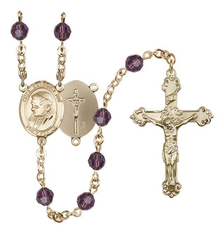 14kt Gold Filled 6mm Pope Emeritace  Benedict XVI Rosary
