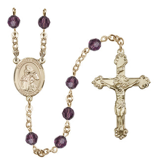 14kt Gold Filled 6mm Saint Isaiah  Engraved Catholic Rosaries