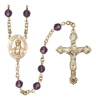 14kt Gold Filled 6mm Saint Kateri Tekakwitha  Engraved Catholic Rosaries