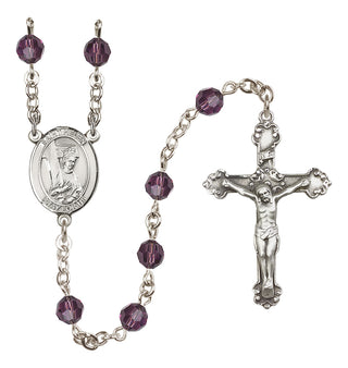 Sterling Silver 6mm Saint Helen  Engraved Catholic Rosaries