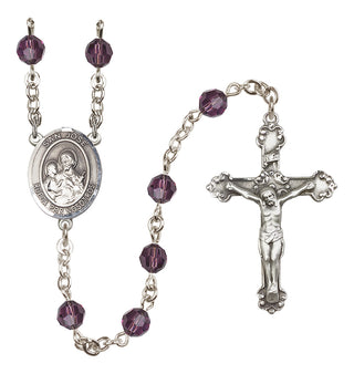 Sterling Silver 6mm San Jose  Engraved Catholic Rosaries