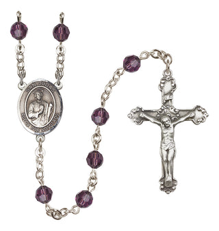 Sterling Silver 6mm San Judas  Engraved Catholic Rosaries