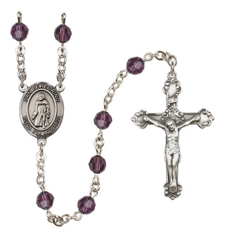 Sterling Silver 6mm San Peregrino  Engraved Catholic Rosaries