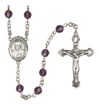 Sterling Silver 6mm Saint Ignatius of Loyola  Engraved Catholic Rosaries