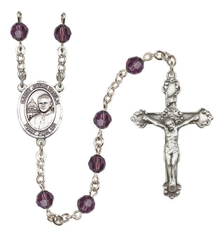 Sterling Silver 6mm Saint John Paul II Rosary