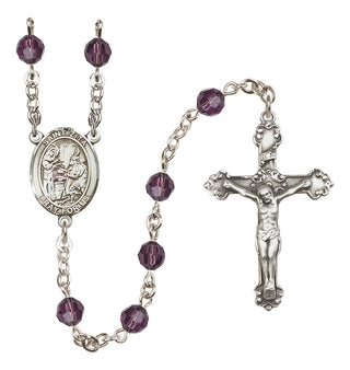 Sterling Silver 6mm Saint Zita  Engraved Catholic Rosaries