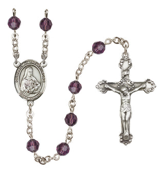 Sterling Silver 6mm Our Lady of the Railroad  Engraved Catholic Rosaries