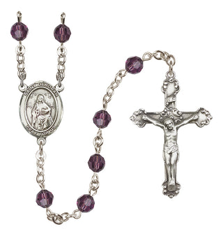 Sterling Silver 6mm Saint Deborah  Engraved Catholic Rosaries