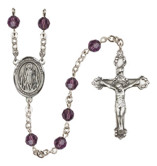 Sterling Silver 6mm Saint Juliana of Cumae  Engraved Catholic Rosaries