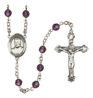 Sterling Silver 6mm Blessed Miguel Pro  Engraved Catholic Rosaries