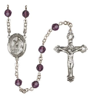 Sterling Silver 6mm Saint Jacob of Nisibis  Engraved Catholic Rosaries