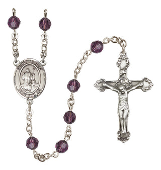 Sterling Silver 6mm Saint Maron  Engraved Catholic Rosaries