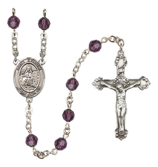 Sterling Silver 6mm Saint Ephrem  Engraved Catholic Rosaries