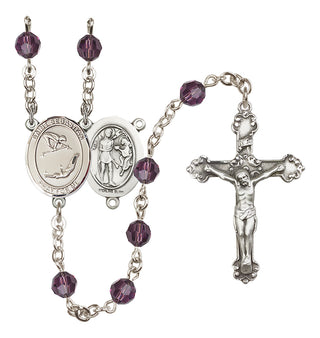 Sterling Silver 6mm Saint Sebastian/Gymnastics Rosary
