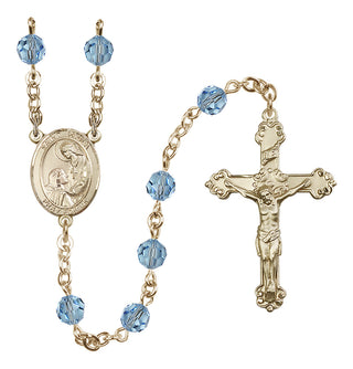 14kt Gold Filled 6mm Saint Paula  Engraved Catholic Rosaries