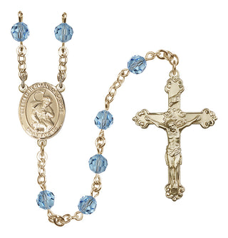 14kt Gold Filled 6mm Blessed Herman the Cripple  Engraved Catholic Rosaries
