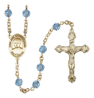 14kt Gold Filled 6mm Saint Jose Sanchez del Rio  Engraved Catholic Rosaries