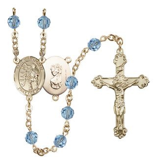14kt Gold Filled 6mm Saint Christopher / Karate Rosary