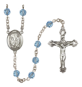 Sterling Silver 6mm Saint James the Greater  Engraved Catholic Rosaries