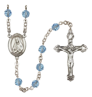 Sterling Silver 6mm Saint Martha  Engraved Catholic Rosaries