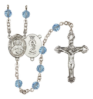 Sterling Silver 6mm Scapular  Engraved Catholic Rosaries