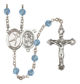 Sterling Silver 6mm Saint Sebastian/Figure Skating Rosary