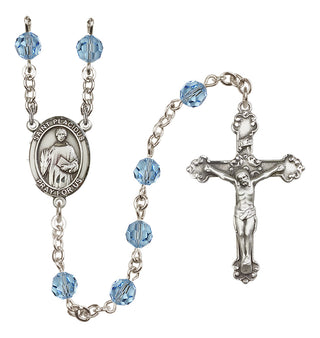 Sterling Silver 6mm Saint Placidus  Engraved Catholic Rosaries