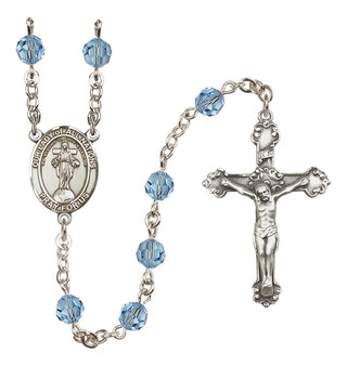 Sterling Silver 6mm Our Lady of All Nations  Engraved Catholic Rosaries