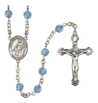 Sterling Silver 6mm Saint Thomas of Villanova  Engraved Catholic Rosaries
