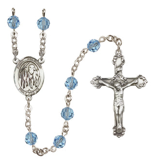 Sterling Silver 6mm Saint Polycarp of Smyrna  Engraved Catholic Rosaries