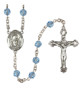 Sterling Silver 6mm Saint Paul the Hermit  Engraved Catholic Rosaries