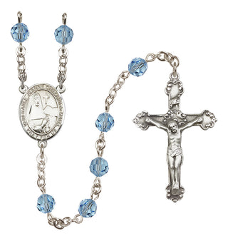 Sterling Silver 6mm Saint Jeanne Chezard de Matel  Engraved Catholic Rosaries