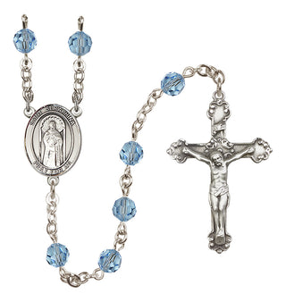 Sterling Silver 6mm Saint Seraphina  Engraved Catholic Rosaries
