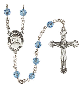 Sterling Silver 6mm Saint Jose Sanchez del Rio  Engraved Catholic Rosaries