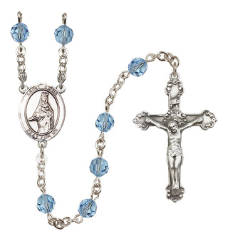 Sterling Silver 6mm Saint Emma Uffing  Engraved Catholic Rosaries