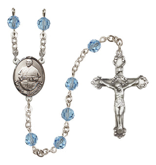 Sterling Silver 6mm Pope Francis Rosary