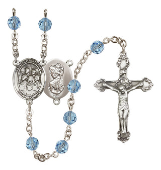 Sterling Silver 6mm Saint Christopher / Choir Rosary