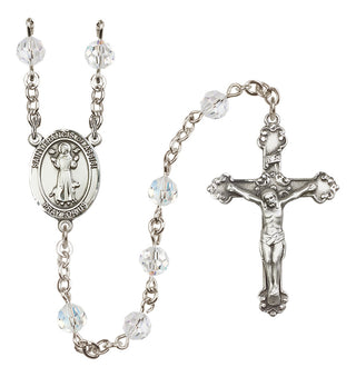 Sterling Silver 6mm Saint Francis of Assisi  Engraved Catholic Rosaries