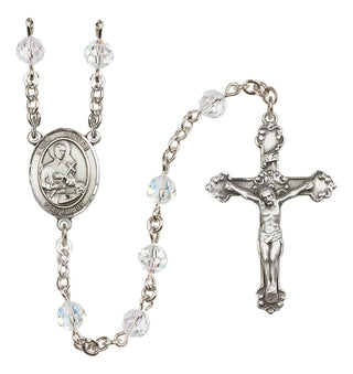 Sterling Silver 6mm Saint Gerard Majella  Engraved Catholic Rosaries