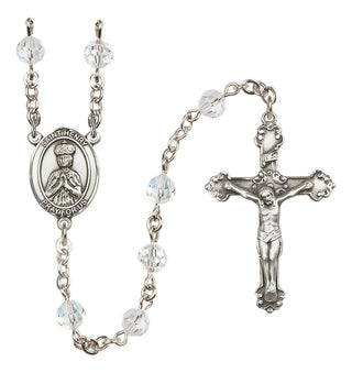 Sterling Silver 6mm Saint Henry II  Engraved Catholic Rosaries