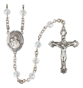 Sterling Silver 6mm San Jose  Engraved Catholic Rosaries