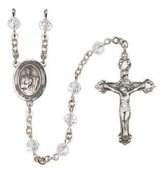 Sterling Silver 6mm San Judas  Engraved Catholic Rosaries