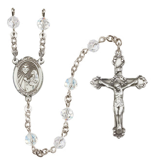 Sterling Silver 6mm Saint Margaret Mary Alacoque  Engraved Catholic Rosaries